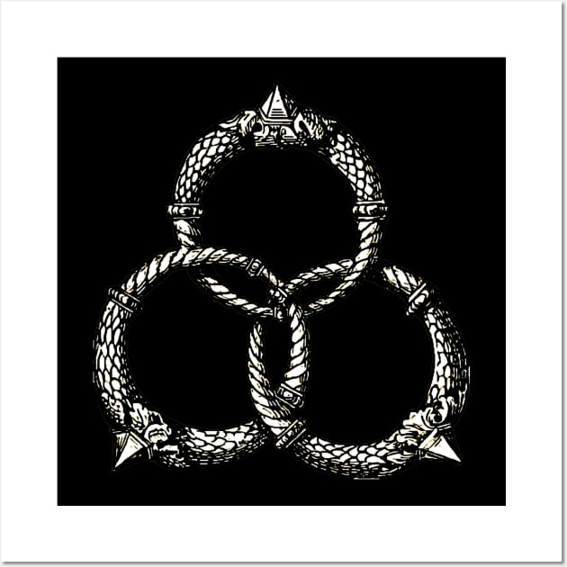 Ouroboros Metal Wall Art by nineshirts